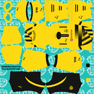 Kits/Uniformes para FTS 15 y Dream League Soccer: Kits/Uniformes Borussia Dortmund - Bundesliga 2024/2025 - DLS 25 4